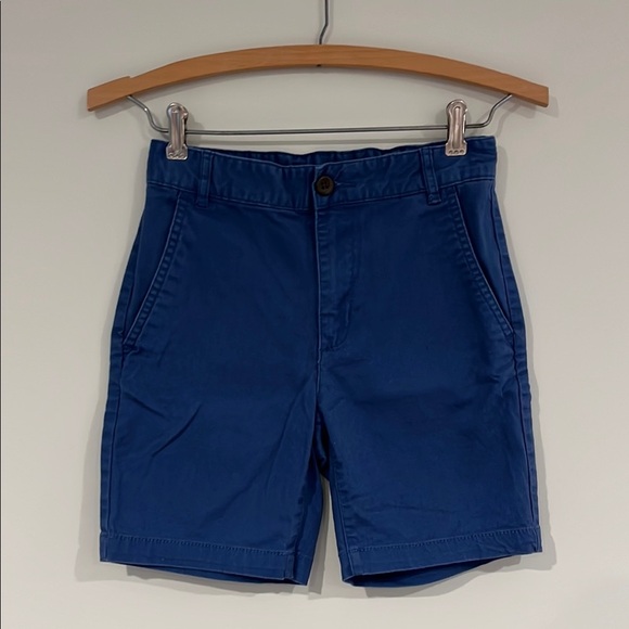 OLD NAVY Boys 12 Slim Built In Flex Flat Front Shorts Blue Adjustable Waist - Picture 1 of 6
